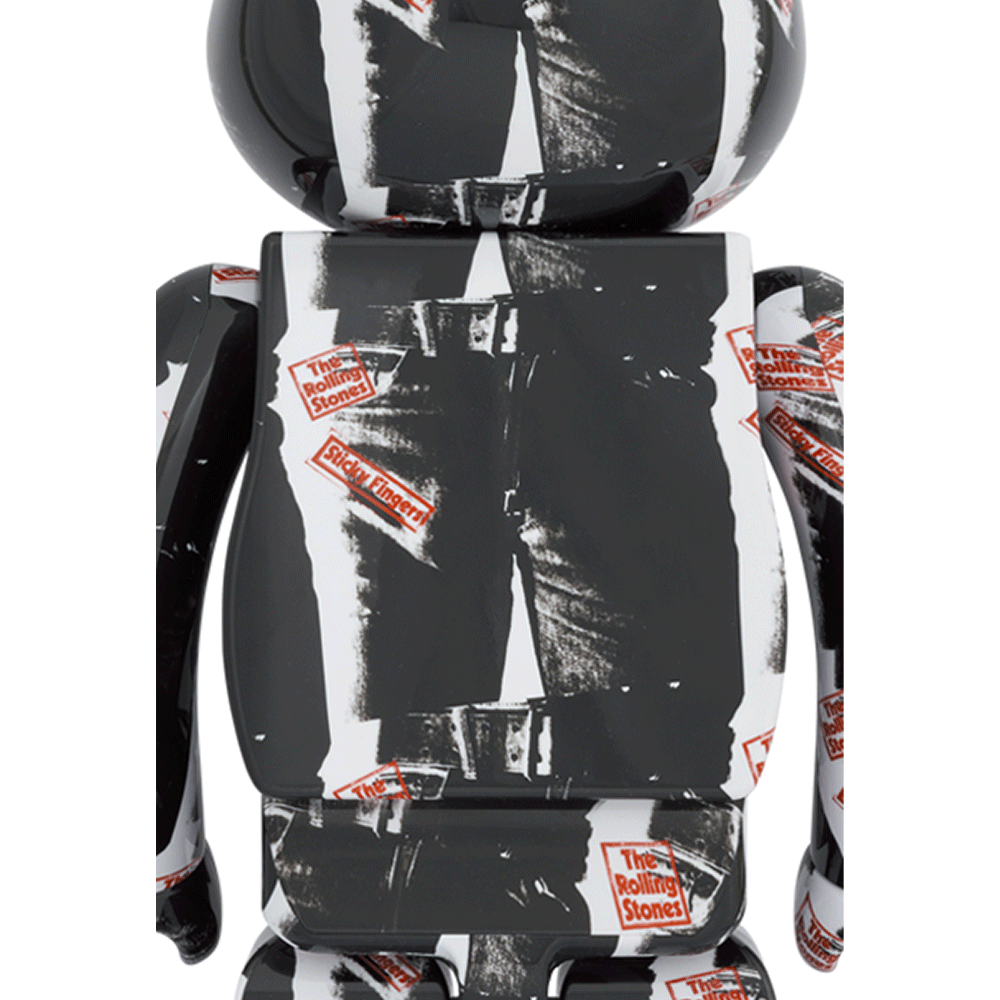 1000% Bearbrick Andy Warhol X The Rolling Stones - Sticky Fingers — back view