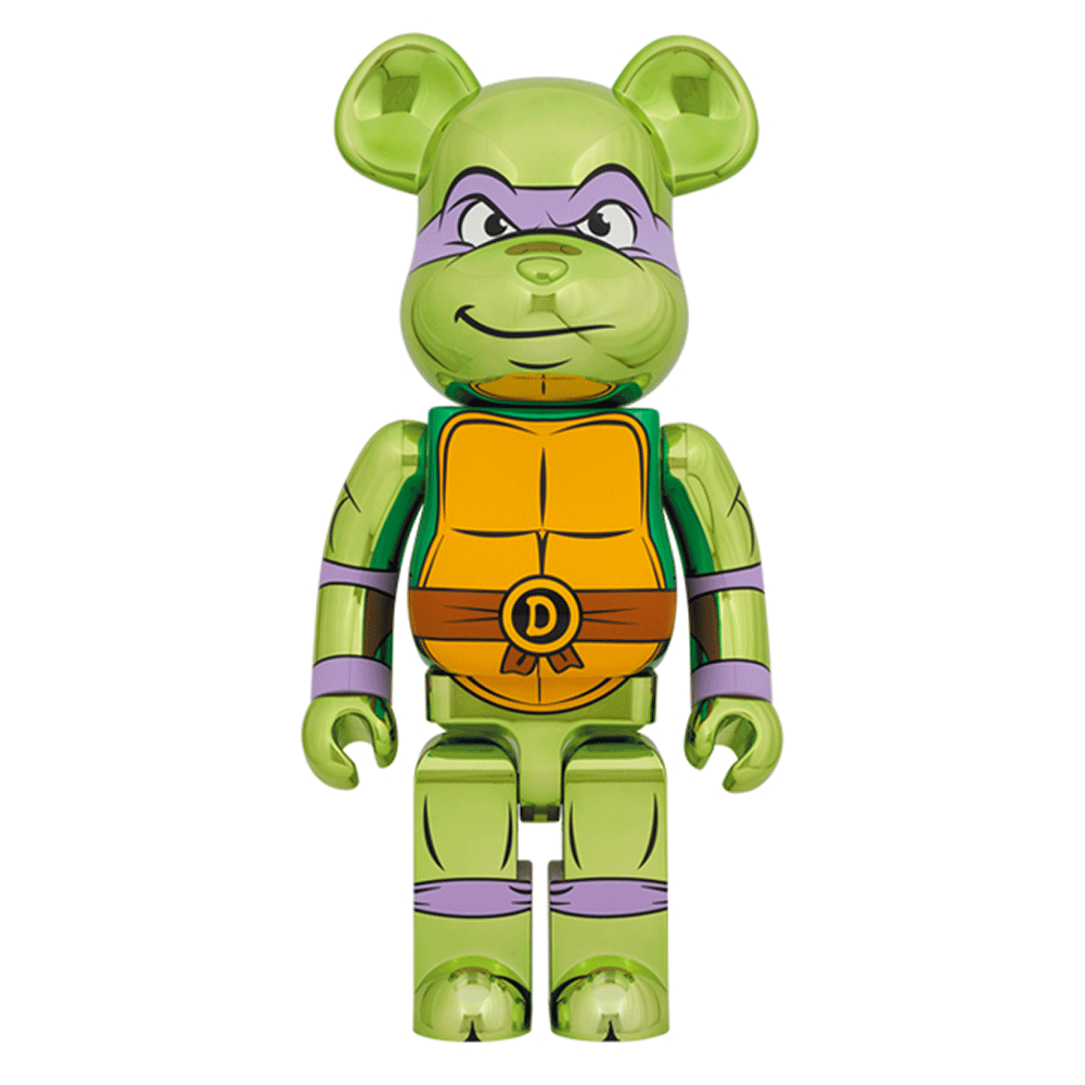 Bearbrick TMNT Donatello Chrome Ver. 1000%