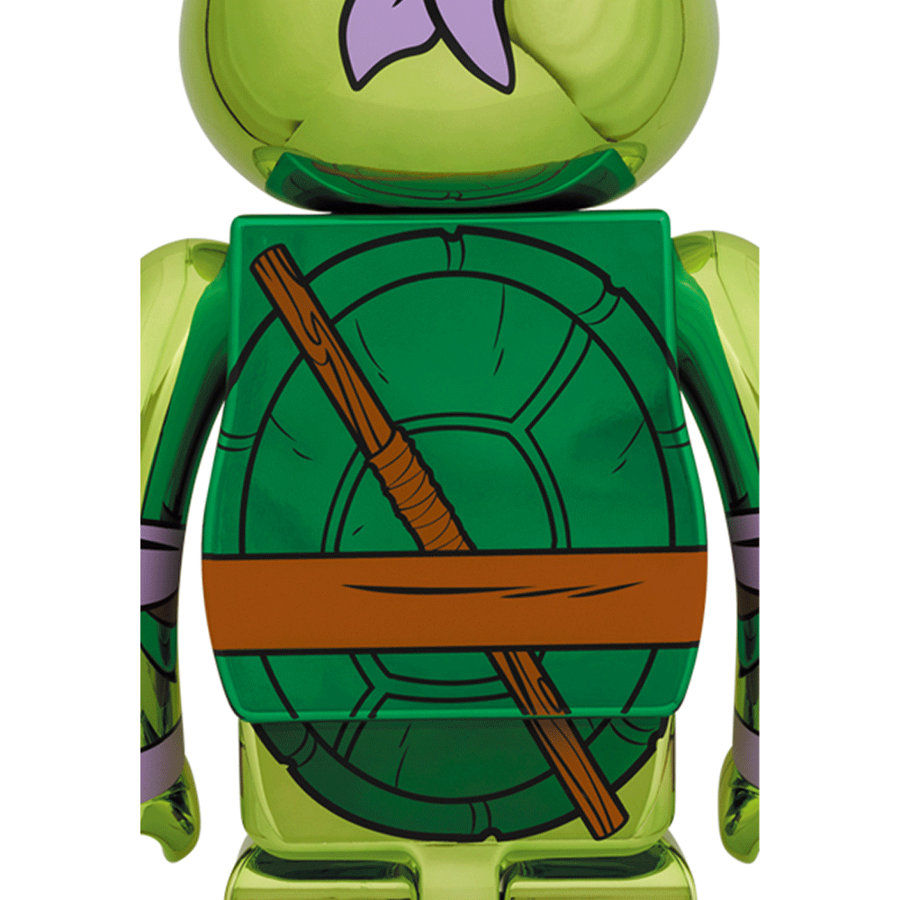 Bearbrick TMNT Donatello Chrome Ver. 1000% — back view