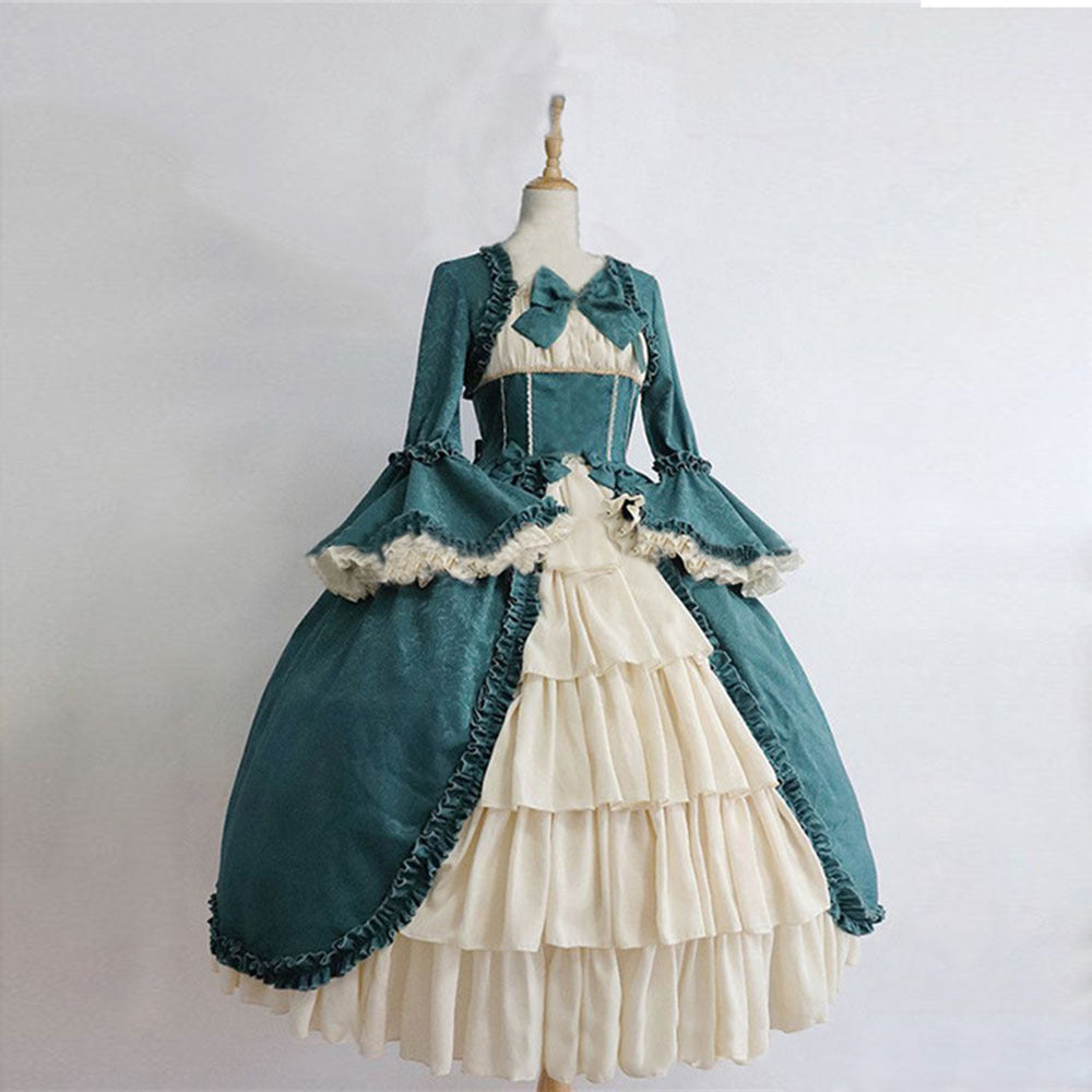 Vintage gothic court dress — scale reference