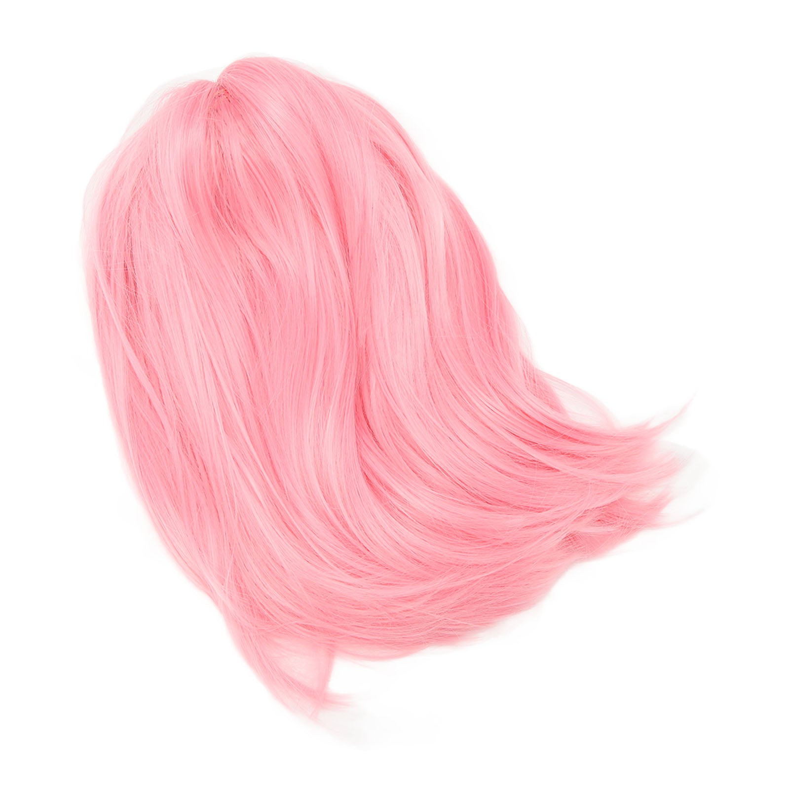 Short Pink Bob Wig Headgear Fluffy Short Straight Bob Wig With Bangs For Students — packaging