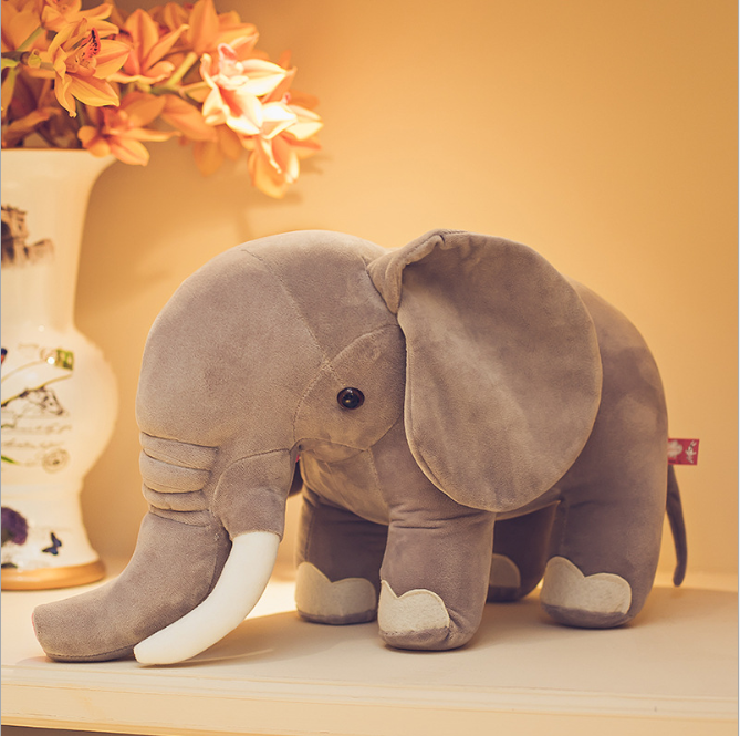 Elephant plush toy — scale reference