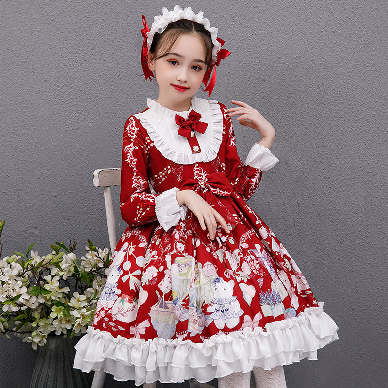 Lolita long sleeve dress — side view