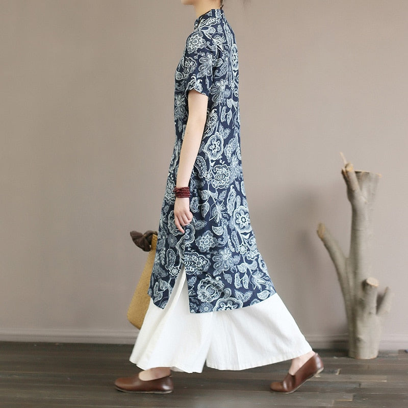 Dress cheongsam — back view