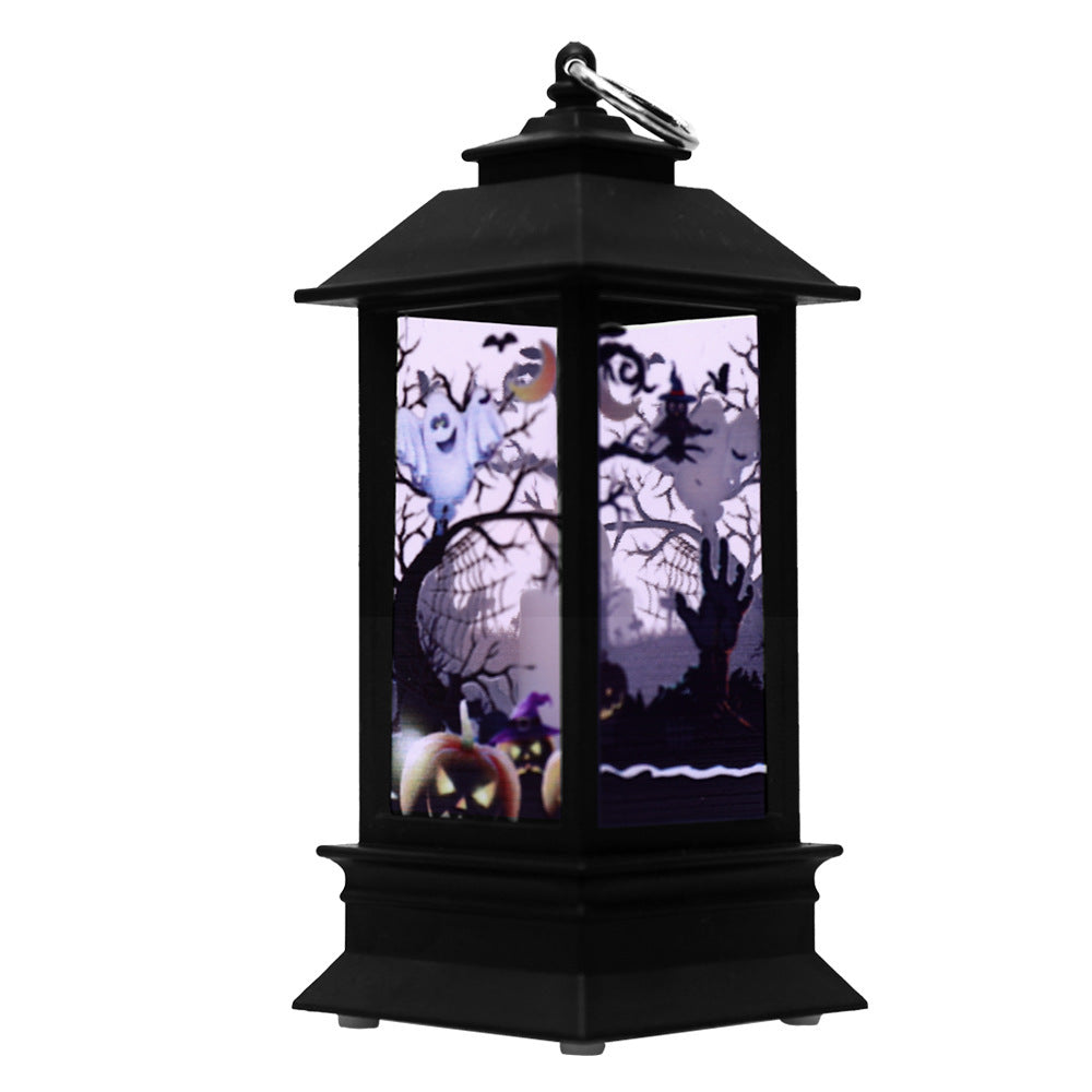 Halloween Pumpkin Lamp Decoration — back view