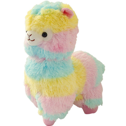Rainbow Alpaca Doll Plush Toy | Magic Stories