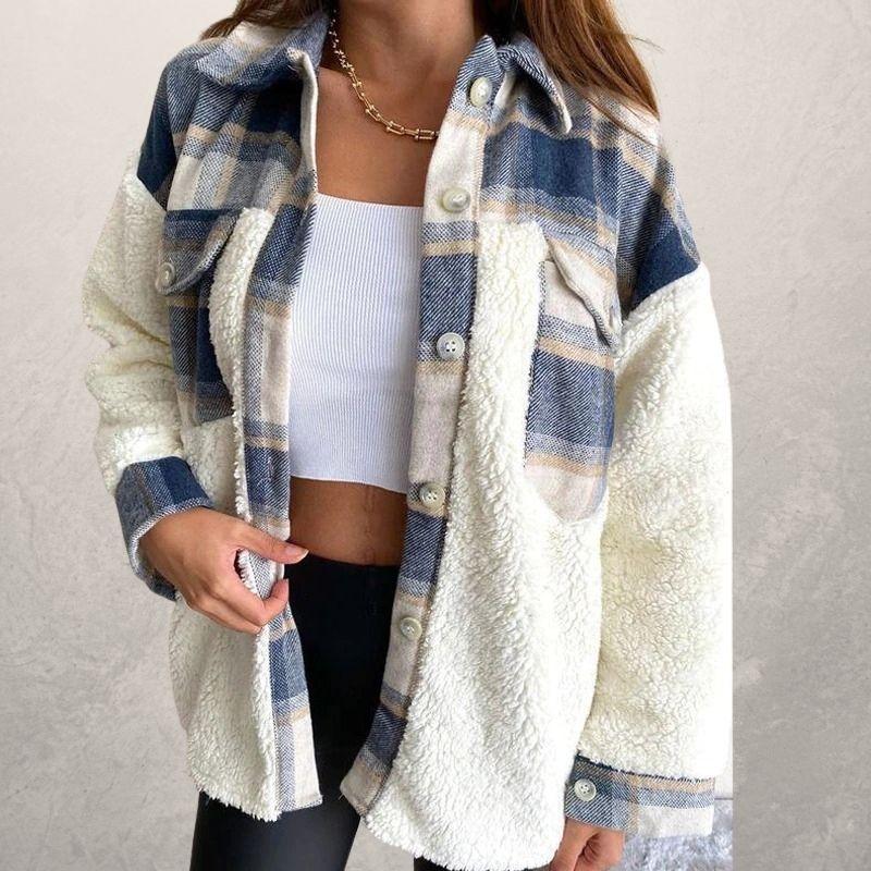 Ladies jacket Christmas mesh cashmere jacket — detail