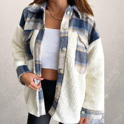 Ladies jacket Christmas mesh cashmere jacket — detail