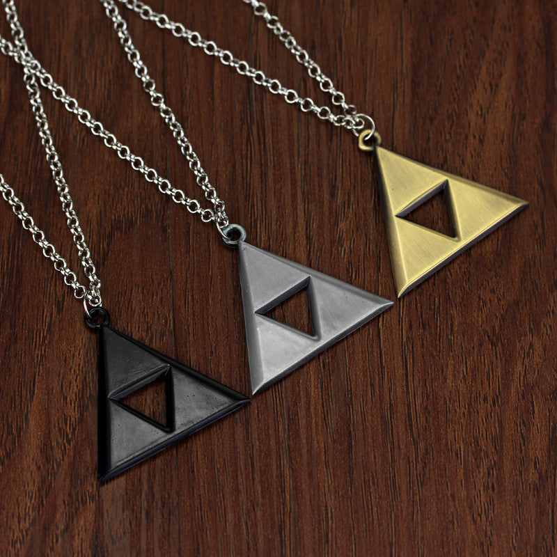 Triforce Triangle Necklace (The Legend of Zelda) — side view