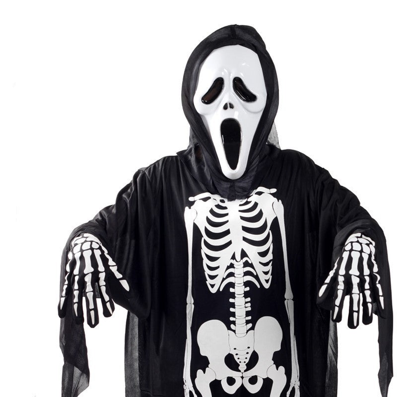 Skeleton Ghost Halloween Costume — back view
