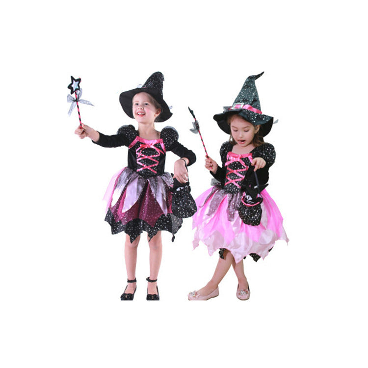 Children's Costume For Halloween Party Baby Girls Halloween Witch Costume Children Cosplay — detail