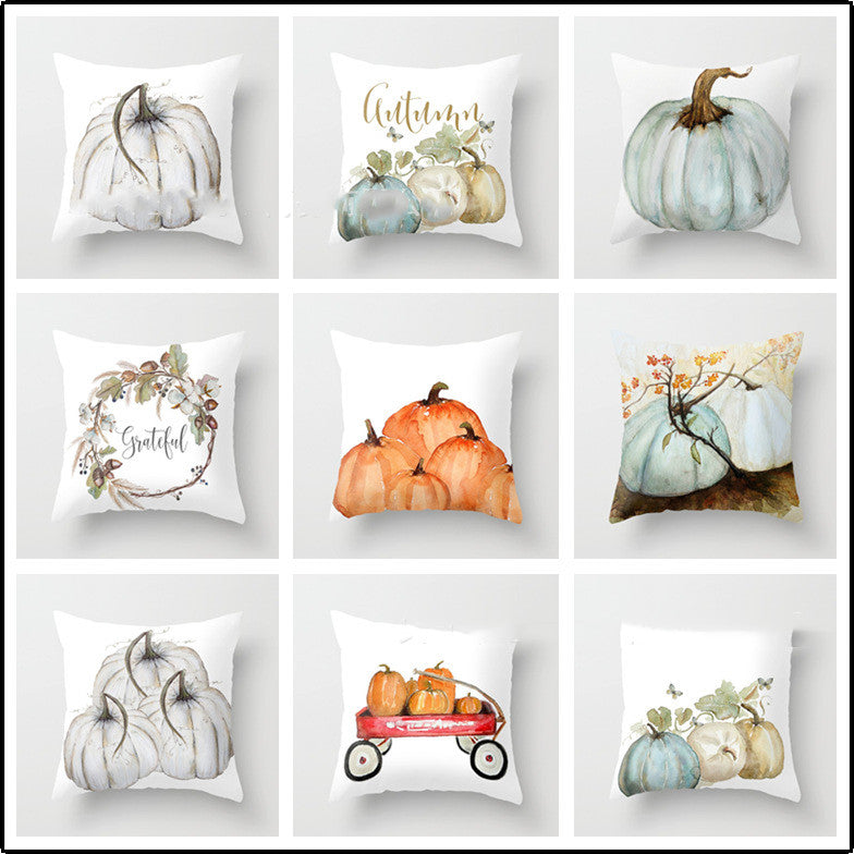 Pumpkin short plush sofa pillowcase | Magic Stories