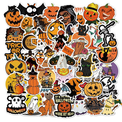 50pcs Halloween waterproof stickers - Magic Stories