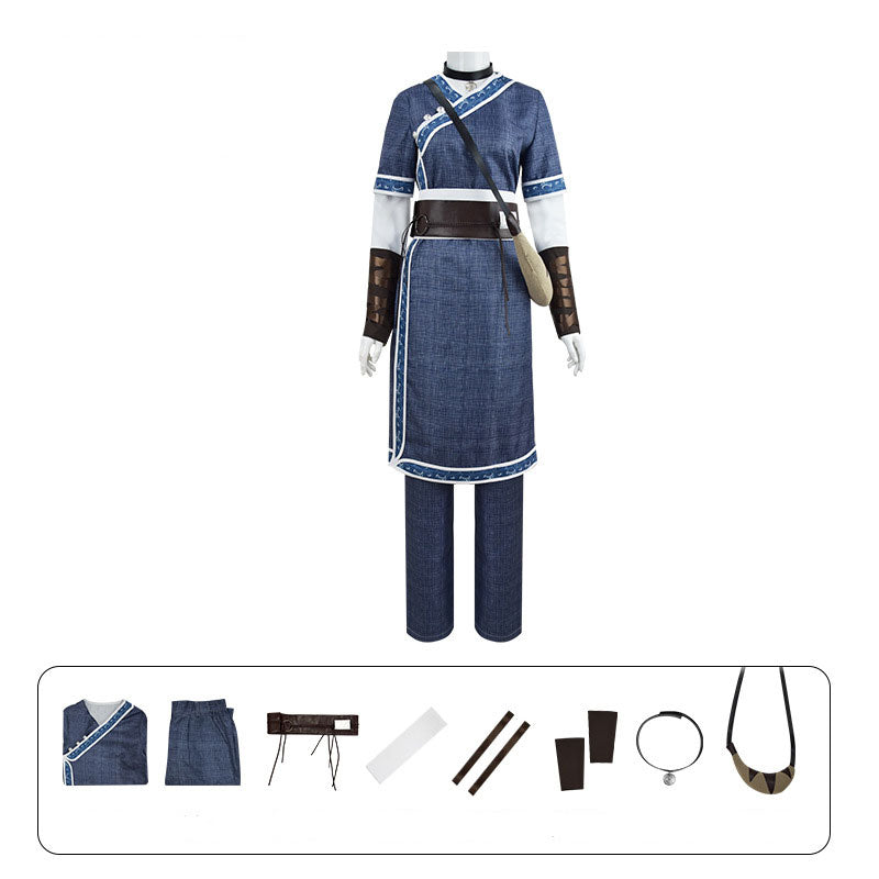 Avatar: The Last Airbender Katara Cosplay Costume — scale reference