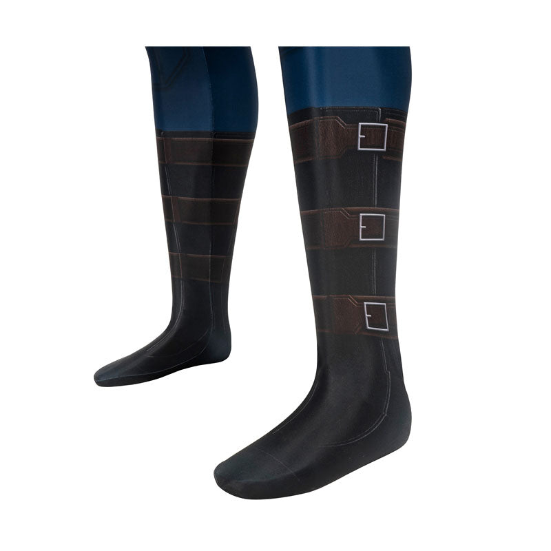 Avengers Endgame Captain America Jumpsuit Cosplay Costume — detail