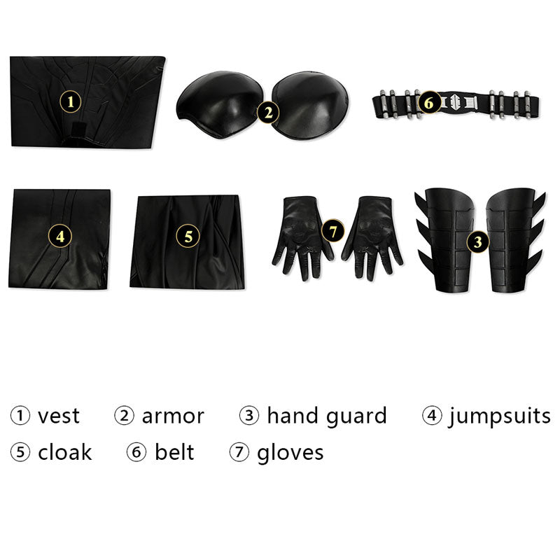 The Flash Batman Bruce Wayne Jumpsuit Cosplay Costume — detail