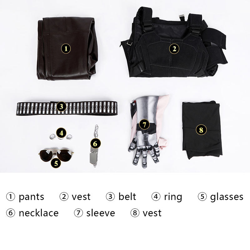 Cyberpunk 2077 Johnny Silverhand Cosplay Costume — packaging