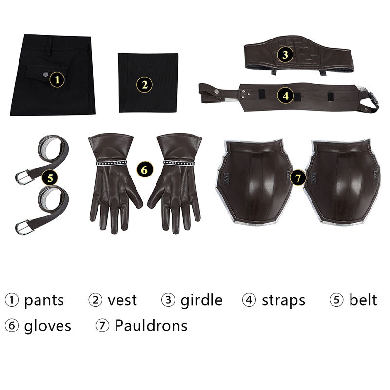 Final Fantasy VII Zack Fair Cosplay Costume — detail