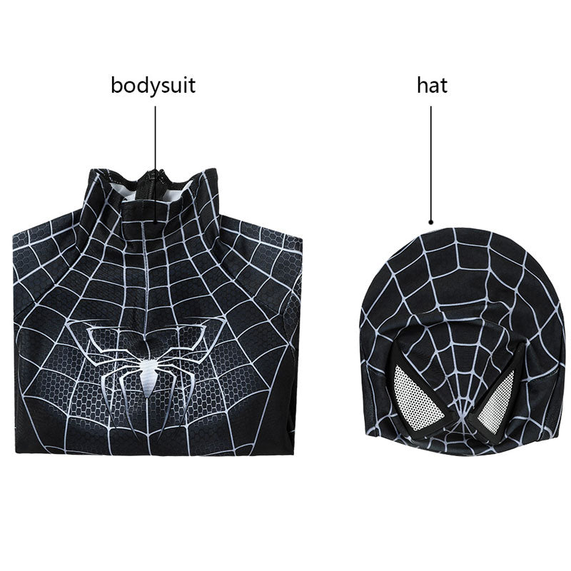 Spider-Man 3 Venom Eddie Brock Kids Cosplay Costume — detail