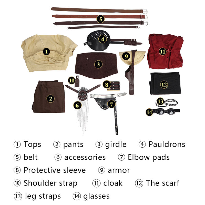 Furiosa: A Mad Max Saga Imperator Furiosa Cosplay Costumes With Cloak — packaging
