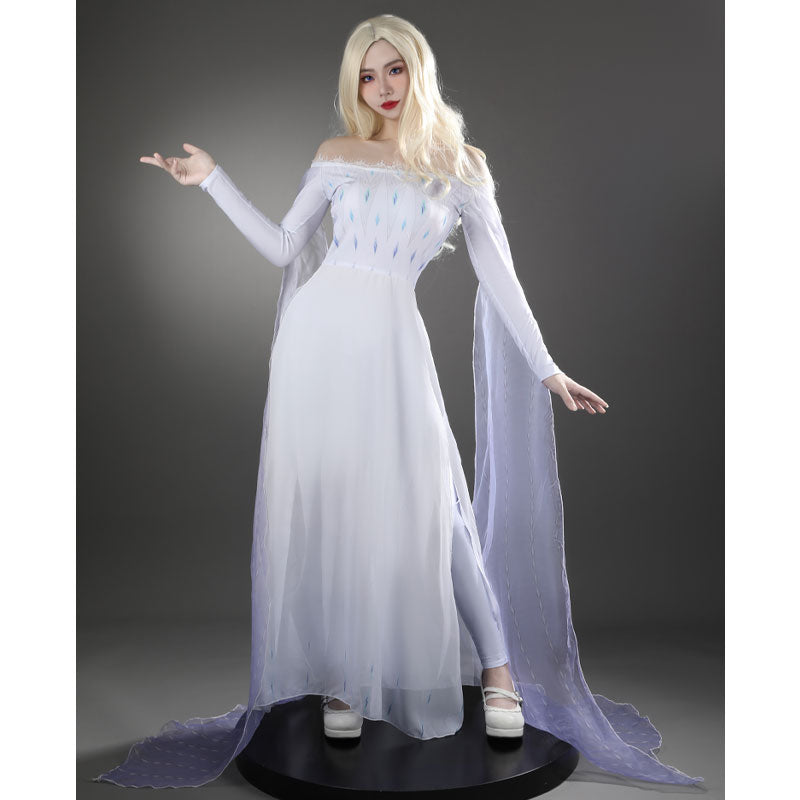 Frozen 2 Elsa Snow Queen Cosplay Costumes — back view