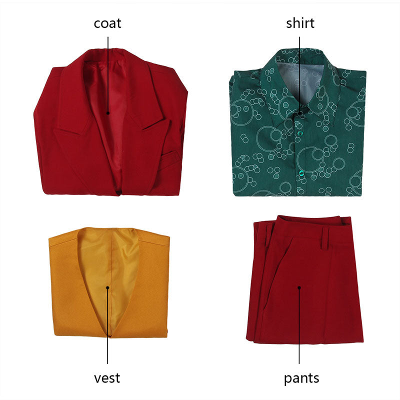 Joker: Folie a Deux Arthur Fleck Red Cosplay Costume — detail