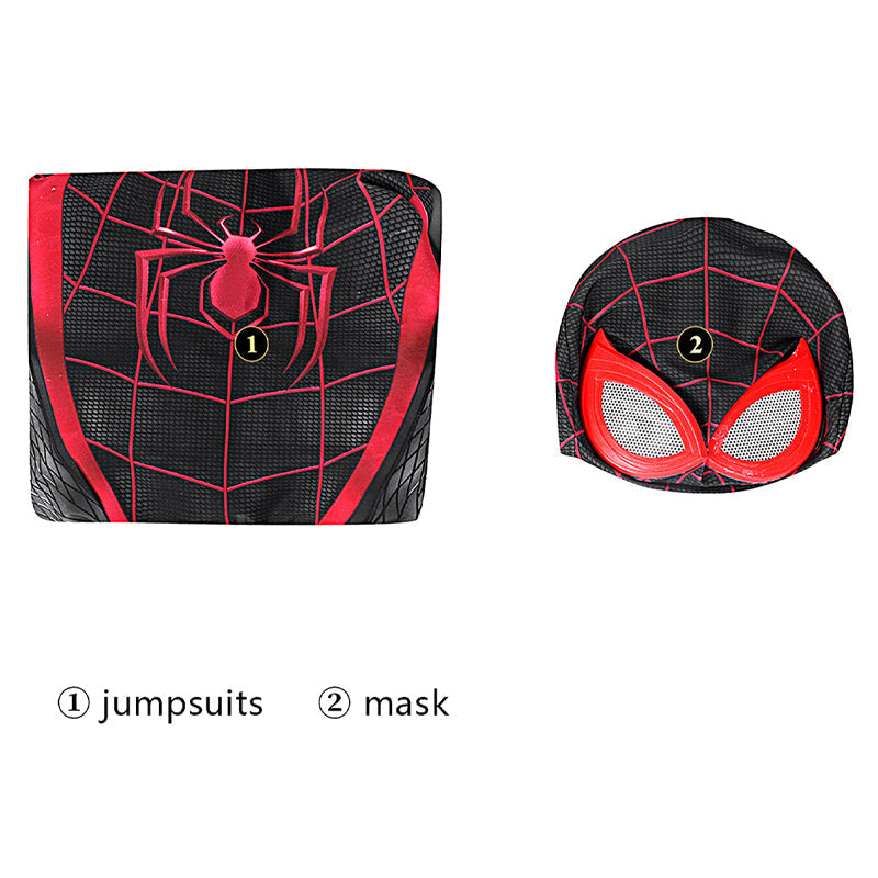 Spider-Man PS5 Miles Morales Jumpsuit Cosplay Costume — detail
