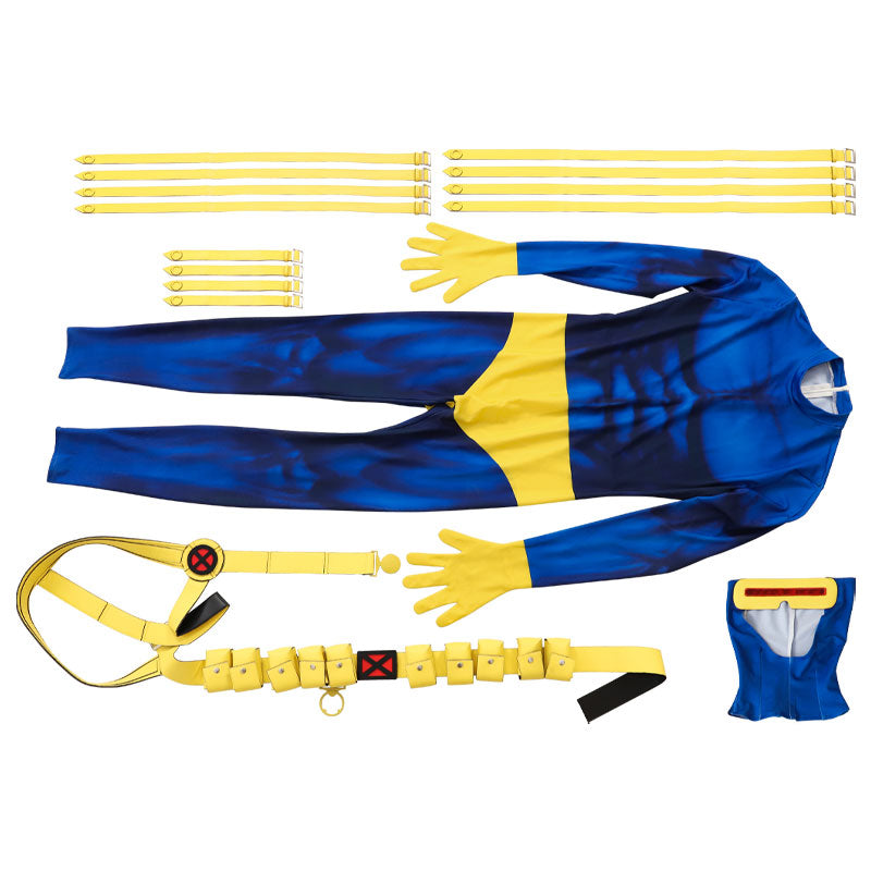 X-Men 1997 Cyclops Cosplay Costumes — side view