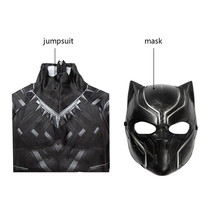 Black Panther Children Jumpsuit Cosplay Costume - Magic Stories