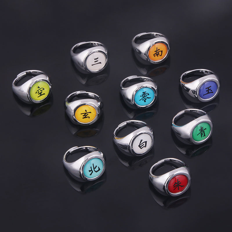 Cosplay Anime Akatsuki Member Sign Ring