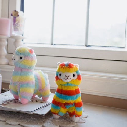 Rainbow Alpaca Doll Plush Toy | Magic Stories