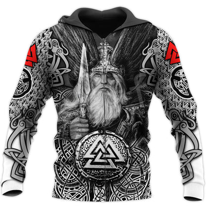 Anime Print Casual Zipper Sports Hoodie Men — back view