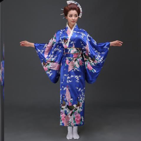Japanese God Girl Kimono Female Formal Dress — scale reference
