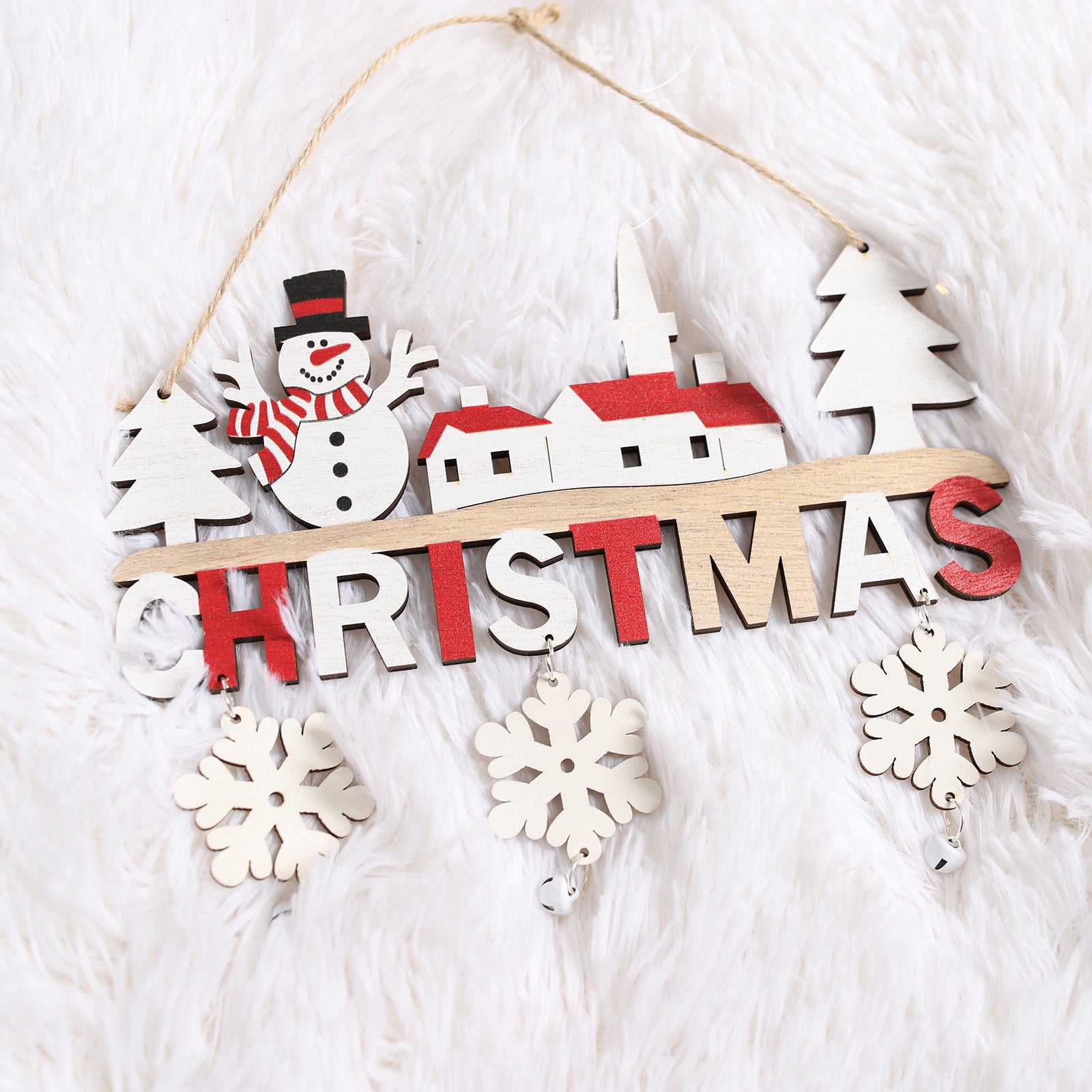 Christmas Wooden Pendant Creative Wooden Ornaments — packaging