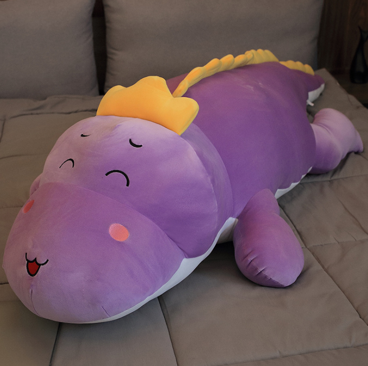 Dinosaur doll plush toy — side view