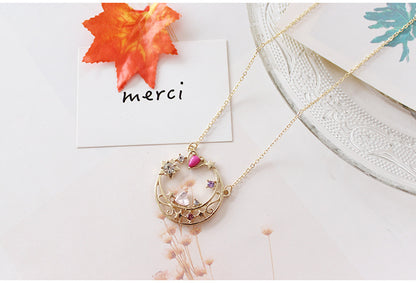Warrior Moon Hare Sailor Moon Love Moon Necklace — back view