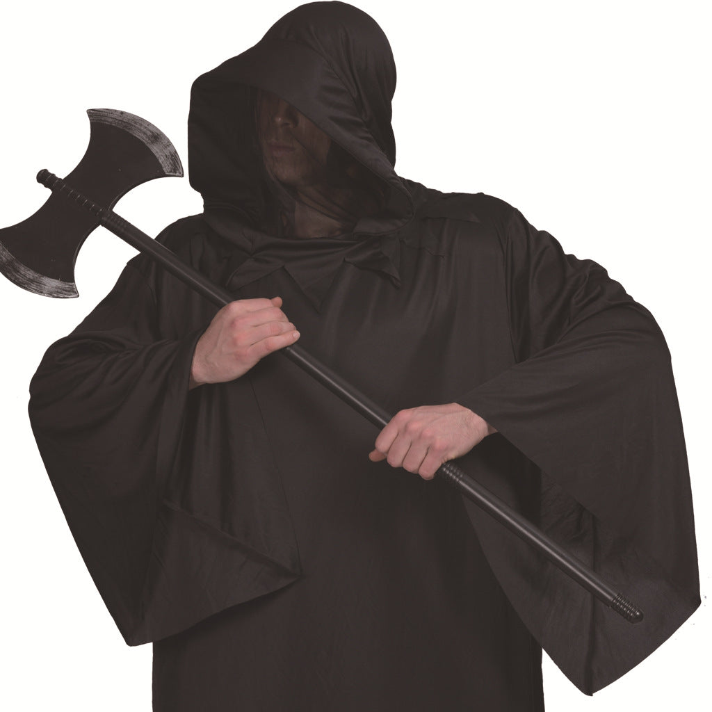 Halloween Costume Cold Black Robe Props Costume — in use