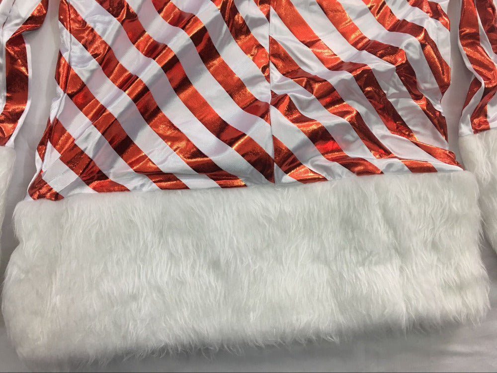 Color striped snowman costume uniform | Magic Stories