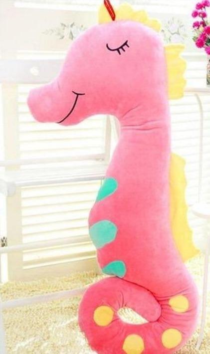 Seahorse plush toy — scale reference