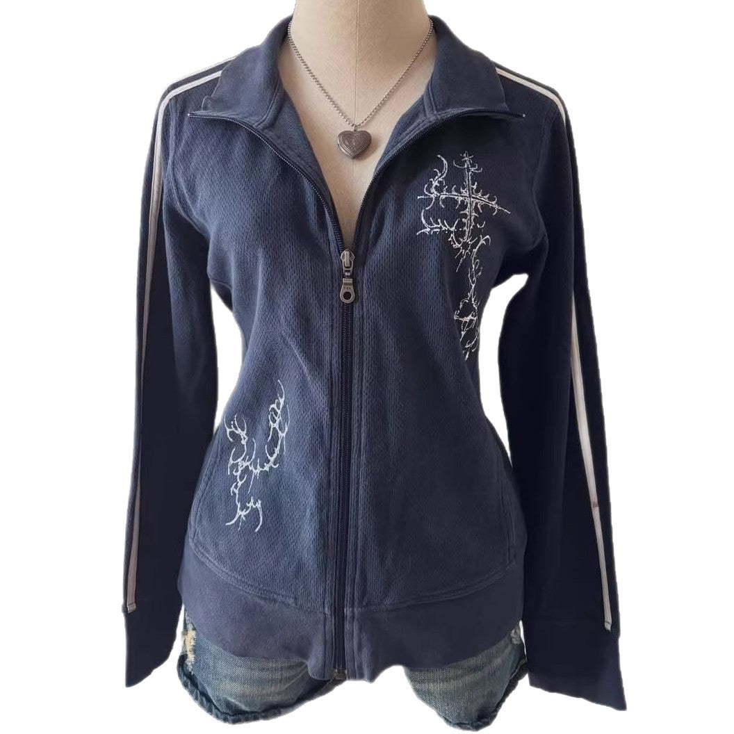 Y2K Japanese Streetwear High-fashion Retro Jacket — back view