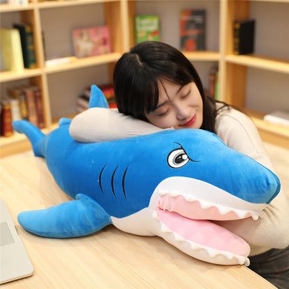 Shark pillow plush toy — detail