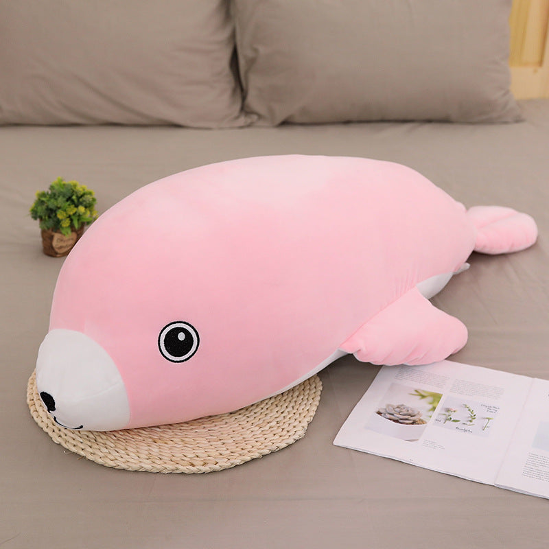 Seal doll plush toy — back view