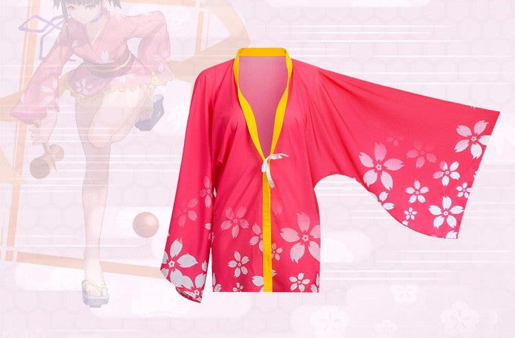 Coat, yukata, japanese kimono — back view
