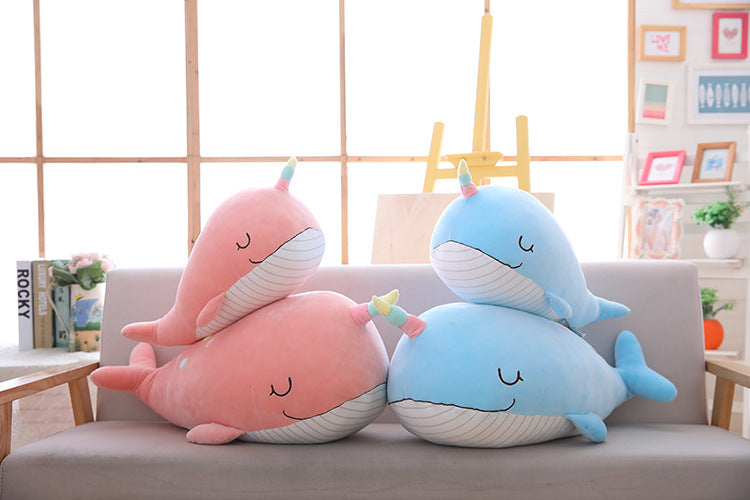 Narwhal doll plush toy pillow | Magic Stories