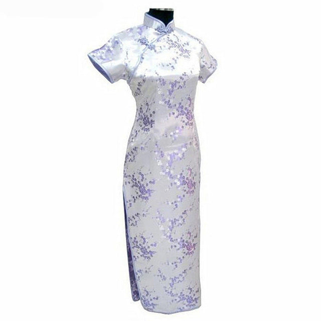 Chinese cheongsam dress — back view