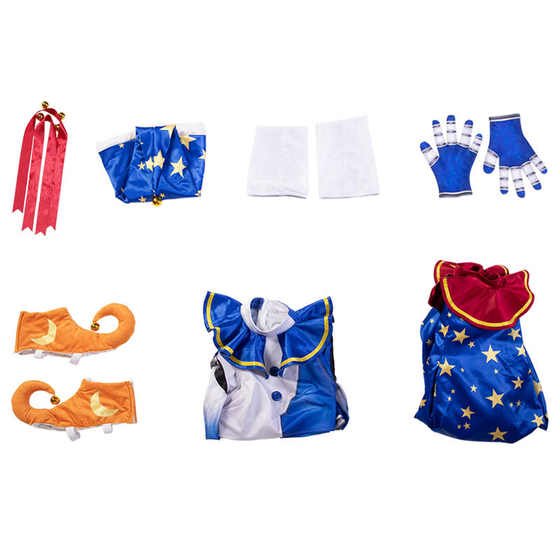 Five Nights at Freddy's Moon Clown Cosplay Costume — side view