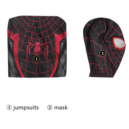 Spiderman PS5 2 Miles Morales Kids Jumpsuit Cosplay Costumes - Magic Stories