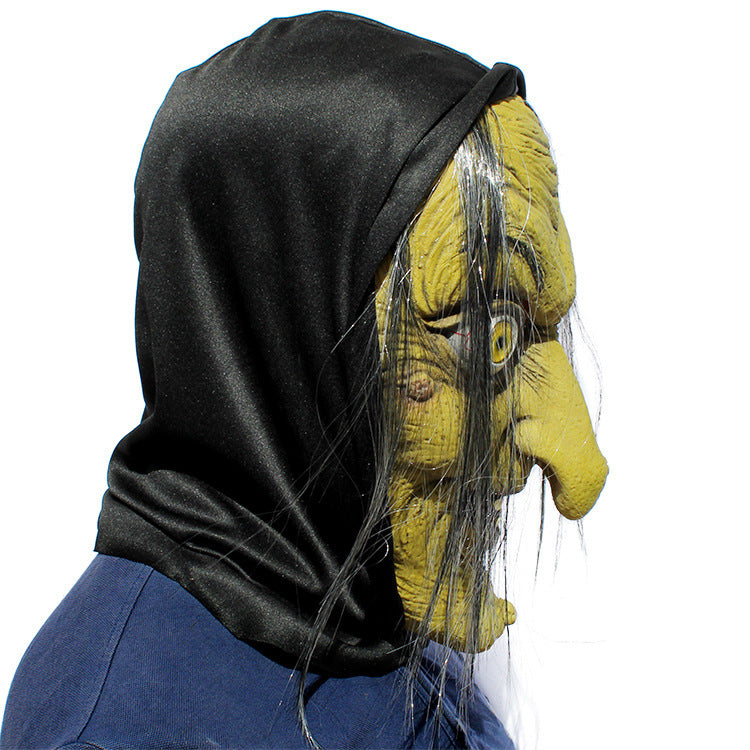 Halloween mask scary witch mask — side view