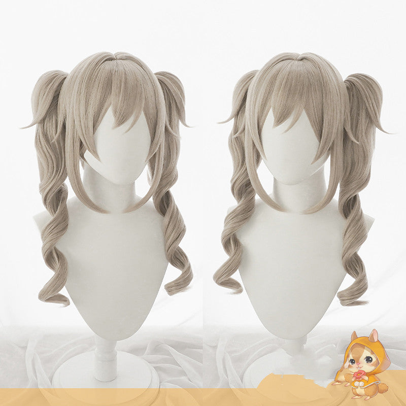 Genshin Impact Cosplay Wig 3-Pack — Klee, Nahida & Barbara — side view