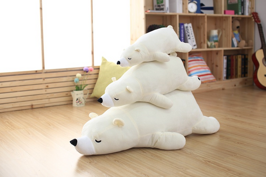 Polar bear sleeping plush toy doll | Magic Stories